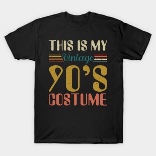 This Is My 90s Costume Shirt Retro 1990s Vintage 90s Party T-Shirt